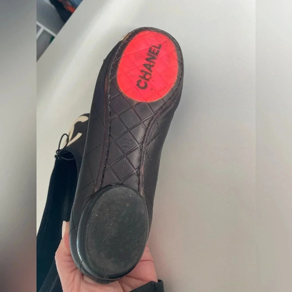 Chanel Vintage Cambon Ballet Flats - Picture 4 of 11